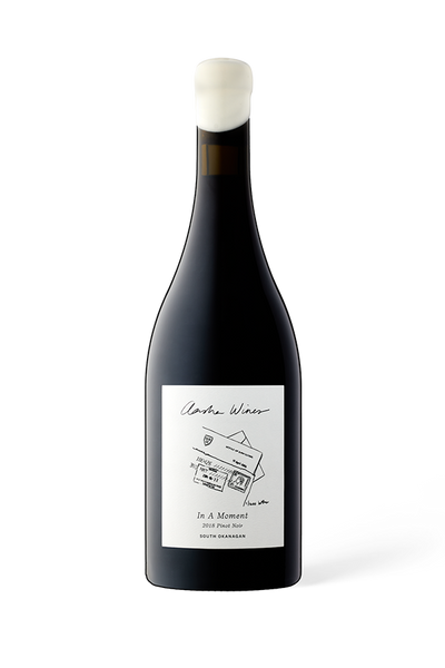Aasha Wines - 2018 Pinot Noir - In a moment- Front of wine bottle