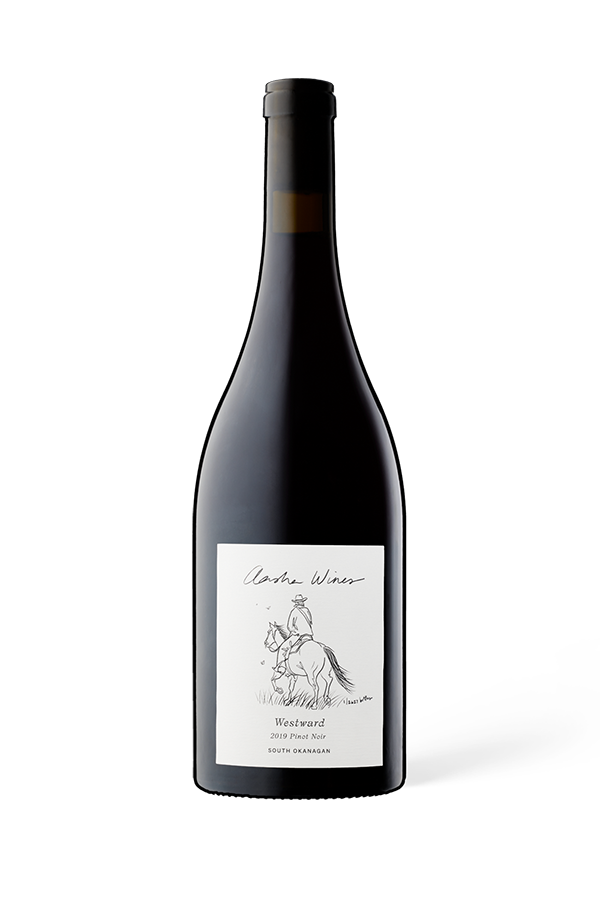 Aasha Wines - 2019 Pinot Noir - Westward - Front of wine bottle