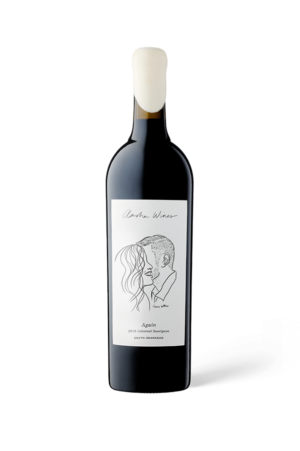 Aasha Wines - 2018 Cabernet Sauvignon - Again - Front of wine bottle