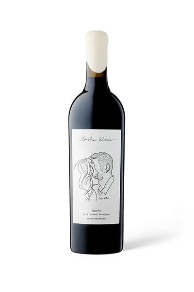 Aasha Wines - 2018 Cabernet Sauvignon - Again - Front of wine bottle